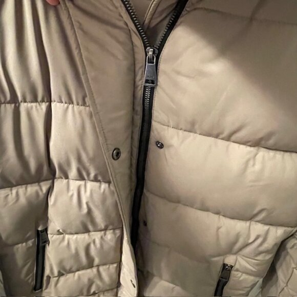 DKNY Tan Puffer Jacket - Picture 6 of 12